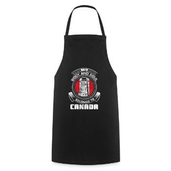 Canada Elk Country of Birth Gift Idea - Cooking Apron - black - Front - AI Model Male 185 dark (185cm)