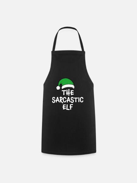 Die sarkastische Elfe - Kochschürze - Schwarz