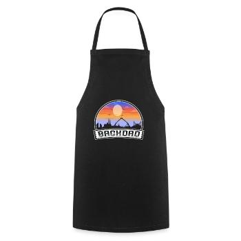 Baghdad Iraq Skyline Vintage Sunset Travel Souveni - Cooking Apron - black - Front - AI Model Male 185 dark (185cm)