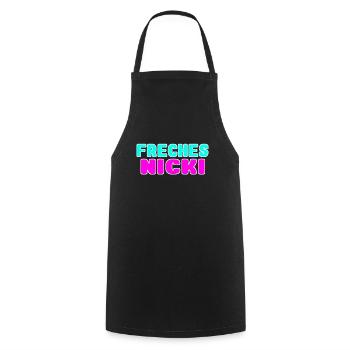 freches nicki neon Farben - Kochschürze - Schwarz - Vorne - AI Model Male 185 dark (185cm)