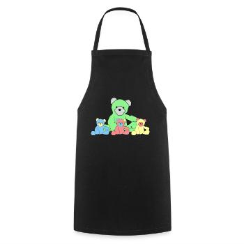 Teddy - Cooking Apron - black - Front - AI Model Male 185 dark (185cm)