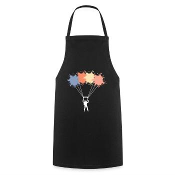 Belle chemise for the Flying T-shirt Design Plane - Tablier de cuisine - noir - Devant - AI Model Male 185 dark (185cm)