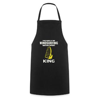 Windsurfing Windsurf Windsurfer Surf Water Sport - Cooking Apron - black - Front - AI Model Male 185 dark (185cm)