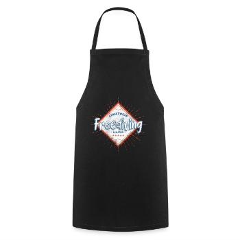 Freediving Freediving Freediving Diving - Cooking Apron - black - Front - AI Model Male 185 dark (185cm)