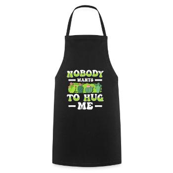Cactus Prickly Gardener - Cooking Apron - black - Front - AI Model Male 185 dark (185cm)