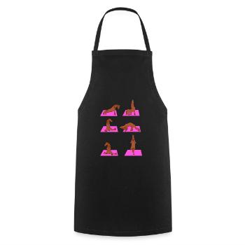 La vie de yoga est meilleure avec la conception - Tablier de cuisine - noir - Devant - AI Model Male 185 dark (185cm)