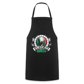 Idée cadeau de la fierté mexicaine du Mexique - Tablier de cuisine - noir - Devant - AI Model Male 185 dark (185cm)