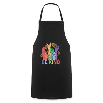 Schwul Lesbisch Regenbogen T-Shirt Geschenkidee - Kochschürze - Schwarz - Vorne - AI Model Male 185 dark (185cm)