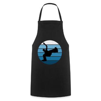 Bboy Hip Hop Herren Bgirl Breakdance Break Dance - Kochschürze - Schwarz - Vorne - AI Model Male 185 dark (185cm)