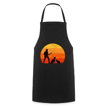 Bass Guitar Player Musician Bassist Cat Dog Animal - Cooking Apron - black - Front - AI Model Male 185 dark (185cm)
