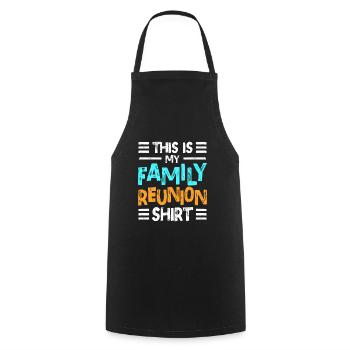 Cher membre de la famille à la maison - Tablier de cuisine - noir - Devant - AI Model Male 185 dark (185cm)