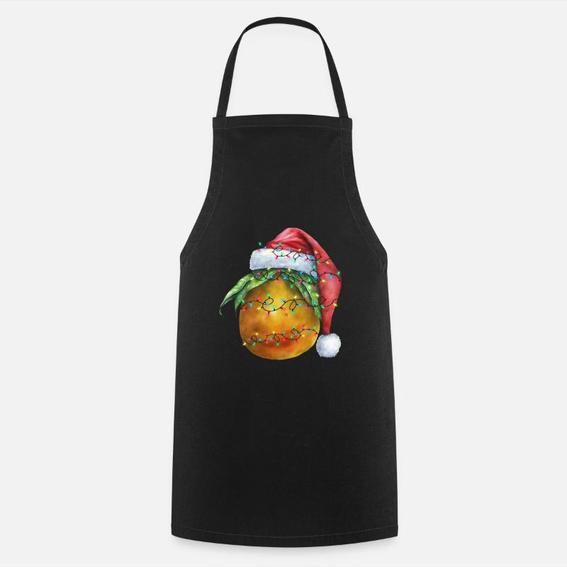 Christmas Mango - Kochschürze - Schwarz