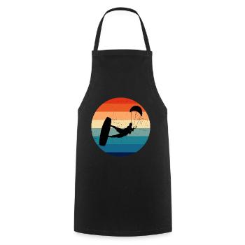 Kitesurfing Kiting Kite Kitesurfer Kitesurfing - Cooking Apron - black - Front - AI Model Male 185 dark (185cm)