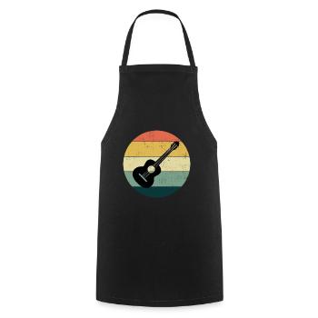 Guitariste acoustique Musicien Musicien Guitariste - Tablier de cuisine - noir - Devant - AI Model Male 185 dark (185cm)