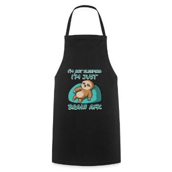 Sleepy Slow Animal Lovers Sloth Apparel I'm Not - Cooking Apron - black - Front - AI Model Male 185 dark (185cm)