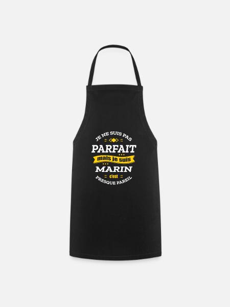 MARIN PARFAIT - PRENOM MARIN - Tablier de cuisine - noir