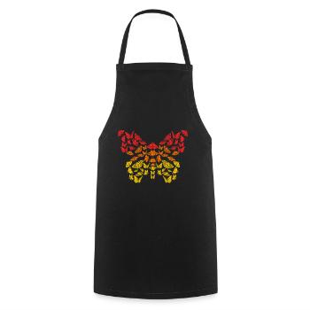 Butterfly Top For Butterfly Enthusiast And Lovers - Cooking Apron - black - Front - AI Model Male 185 dark (185cm)