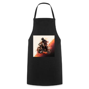 Motocross hero: show your love for off-road. - Cooking Apron - black - Front - AI Model Male 185 dark (185cm)