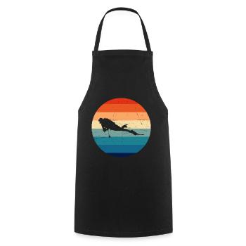 Plongeur de plongée Plongeur Plongeur Femmes - Tablier de cuisine - noir - Devant - AI Model Male 185 dark (185cm)