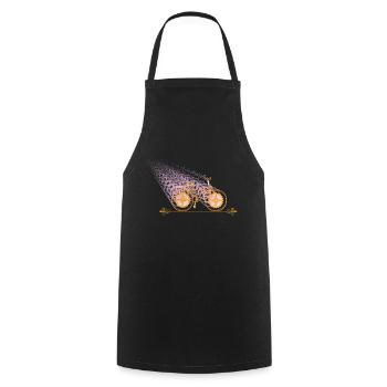 Marathon Triathlon Running Jogging Biking Cycling - Cooking Apron - black - Front - AI Model Male 185 dark (185cm)