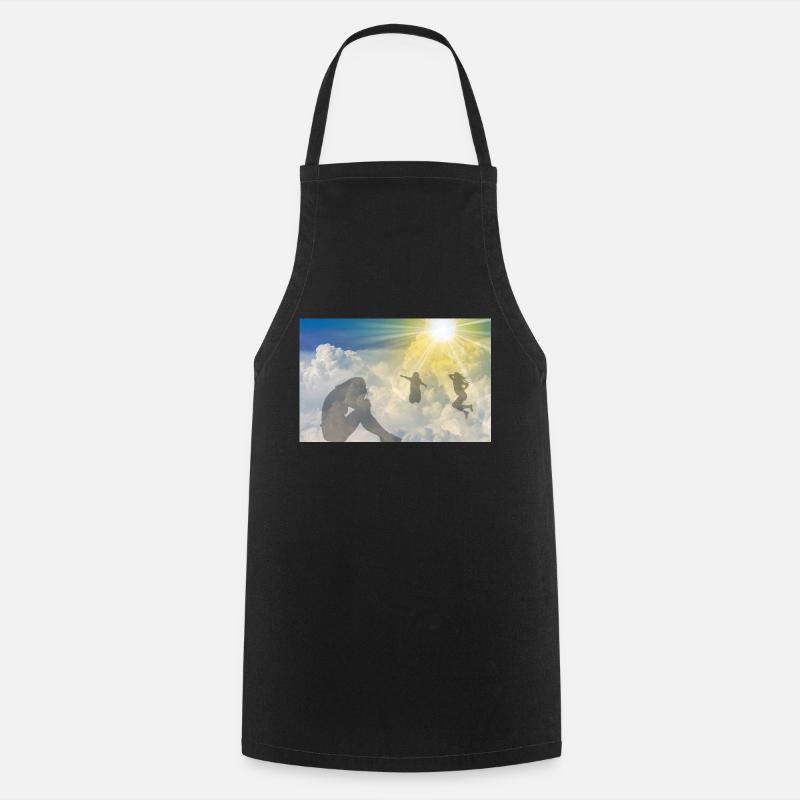 Heavenly Shadows - Cooking Apron - black