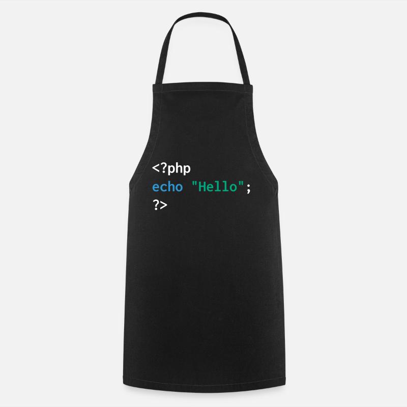 Développeur php web humour drôle - Tablier de cuisine - noir