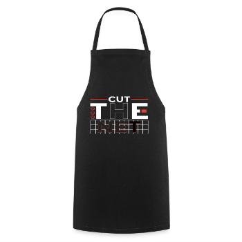 Cut the Net Basketball - Cooking Apron - black - Front - AI Model Male 185 dark (185cm)