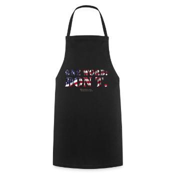 USA One Word Don't - Kochschürze - Schwarz - Vorne - AI Model Male 185 dark (185cm)