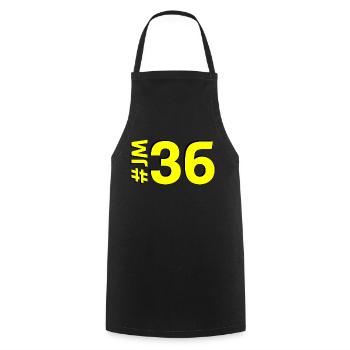 JM36-KARTON - Kochschürze - Schwarz - Vorne - AI Model Male 185 dark (185cm)