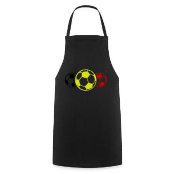 Soccer Icon Symbol Soccer Belgium - Cooking Apron - black - Front - AI Model Male 185 dark (185cm)
