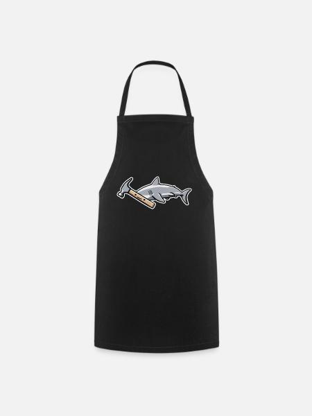 Requin marteau Requin cadeau requins requins marteau - Tablier de cuisine - noir