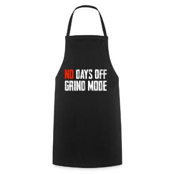 No Days Off Grind Mode - Kochschürze - Schwarz - Vorne - AI Model Male 185 dark (185cm)