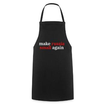 make russia small again - Kochschürze - Schwarz - Vorne - AI Model Male 185 dark (185cm)
