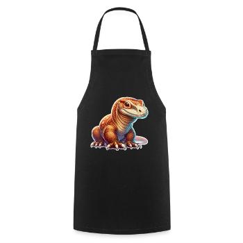Komodo Dragon - Kochschürze - Schwarz - Vorne - AI Model Male 185 dark (185cm)