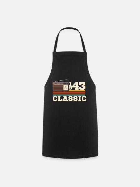 Jubiläum 1943 Retro-Klassiker - Kochschürze - Schwarz