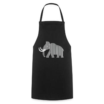 mammouth - Tablier de cuisine - noir - Devant - AI Model Male 185 dark (185cm)