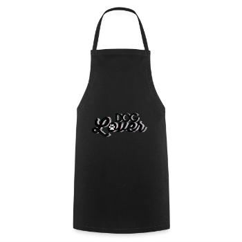 Dog Love Dog Friends Gift Idea - Cooking Apron - black - Front - AI Model Male 185 dark (185cm)