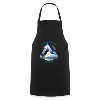 Mount Cook Neuseeland Wanderlust Geschenkidee - Kochschürze - Schwarz - Vorne - AI Model Male 185 dark (185cm)