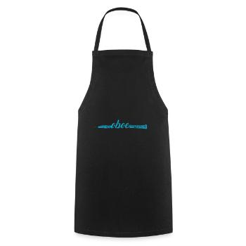 oboe - Cooking Apron - black - Front - AI Model Male 185 dark (185cm)