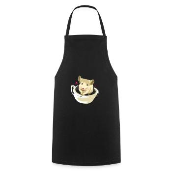 Cadeau pour animal domestique rongeur chinchilla amérique du sud - Tablier de cuisine - noir - Devant - AI Model Male 185 dark (185cm)