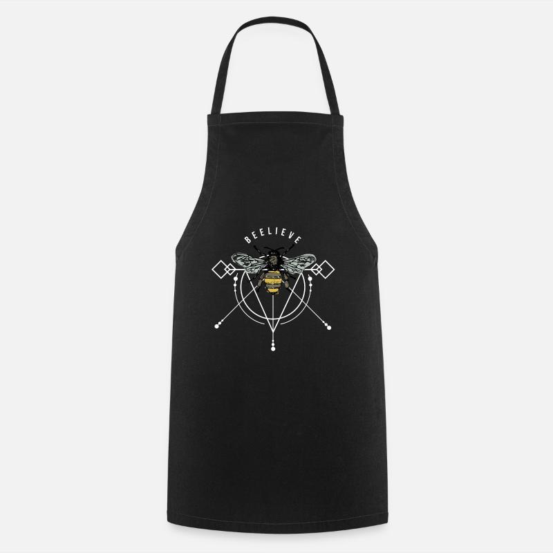 Idée cadeau de swag en nid d'abeille Bee wasp hornet - Tablier de cuisine - noir