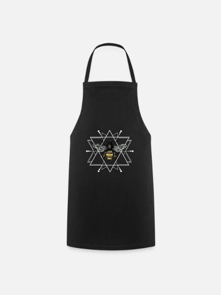Biene Wespe Hornisse Honig Wabe swag Geschenkidee - Kochschürze - Schwarz