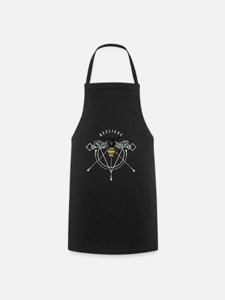 Idée cadeau de swag en nid d'abeille Bee wasp hornet - Tablier de cuisine - noir
