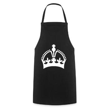 Crown - Cooking Apron - black - Front - AI Model Male 185 dark (185cm)