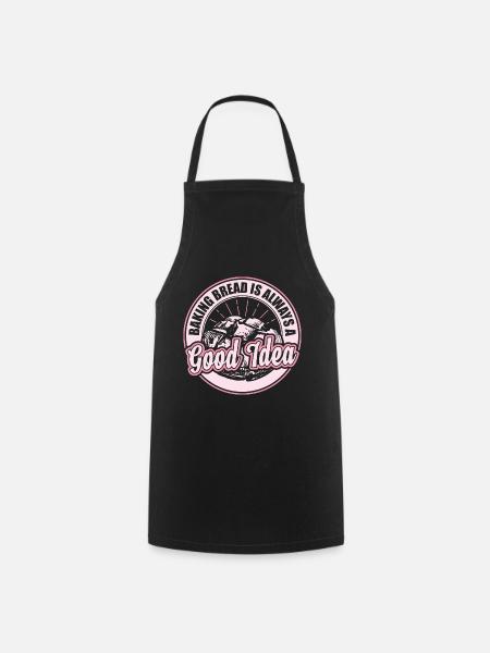 Backen Brot Geschenk - Kochschürze - Schwarz