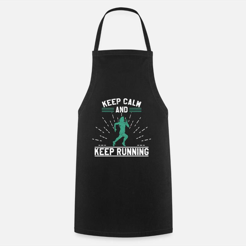 marathon - Cooking Apron - black