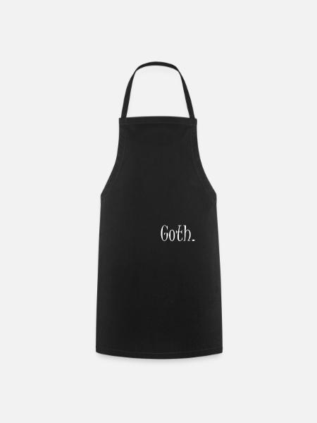 Goth - Cooking Apron - black
