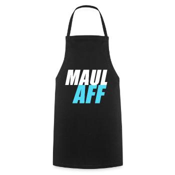 Maulaff Maul Aff - Kochschürze - Schwarz - Vorne - AI Model Male 185 dark (185cm)