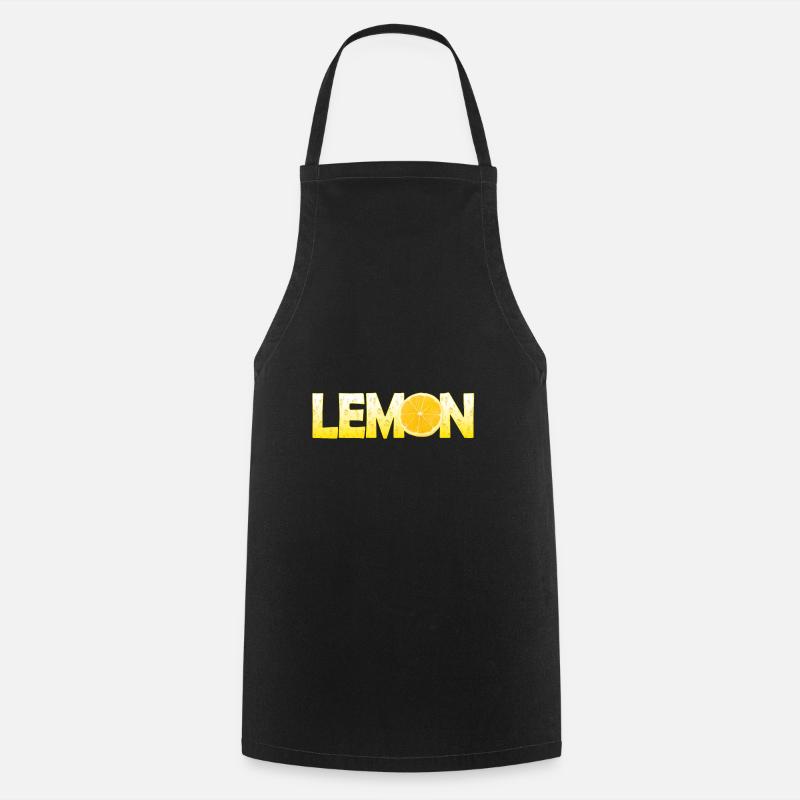 Lemon - Cooking Apron - black