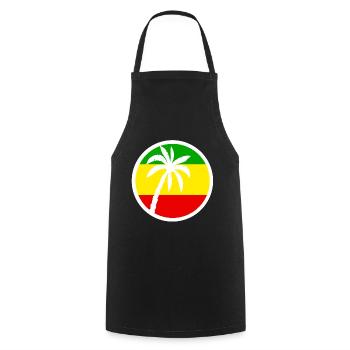 Reggae - Cooking Apron - black - Front - AI Model Male 185 dark (185cm)